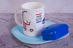 SET PLATO + TAZA RECTA + JABONERA