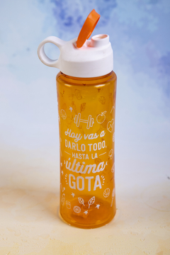 BOTELLA SERIGRAFIADA CON TAPA FLIP - comprar online