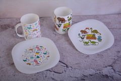 SET PLATO INFANTIL + TAZA RECTA - comprar online