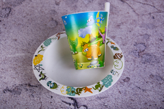 SET VASO CON BOMBILLA + BOWL INFANTIL en internet