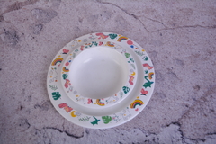 SET BOWL ESTAMPADO + PLATO REDONDO - comprar online