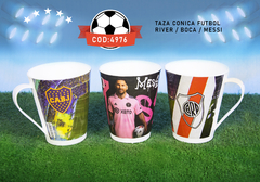 TAZA CONICA FUTBOL