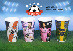 VASO 400 CC ESTAMPADO RIVER BOCA MESSI