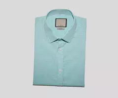 CAMISA MANGA CURTA SLIM FIT XADREZ - Verde Agua/Branco - Gringo's Country