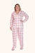 Pijama Feminino Plus Size Inverno Botão Sleep
