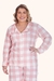 Pijama Feminino Plus Size Inverno Botão Sleep - comprar online