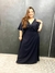 Vestido longo com drapeado no busto - Deluxe Plus Size