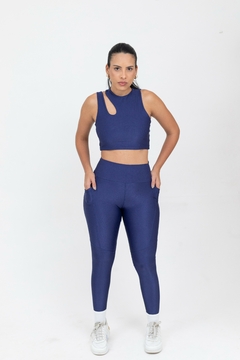 Legging com bolso - Marinho - loja online