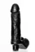 THOR - CYBER - VIBRO COM ESCROTO - PRETO / BEGE - Provoca Me Love Shop