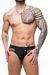 CUECA SUPLEX PRETO COM ARRASTAO ABERTO ATRAS - comprar online