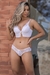 CONJUNTO COM BASE ESPUMA TULE E RENDA DETALHE ABERTO EM TULE CALCINHA RENDA FIO