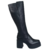 Bota Bottero Feminina Adulto Couro Burnish Preto Confortável - comprar online