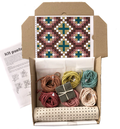 Cross stitch embroidery kit - Kilim design