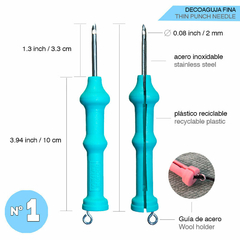 PUNCH NEEDLE NRO 1 | LÃ DE BEBÊ E FIO FINO DE CROCHÉ - comprar online