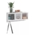 Nicho Triplo Decorativo Com Ganchos Branco 26X15X60Cm - Deep na internet