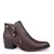 BOTA FEMININA ANKLE BOOT, AJUSTE FINO SALTO 5 CM COR CAFÉ, REF. 12780