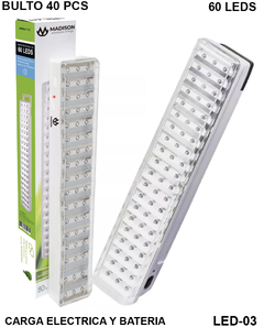 LUZ DE EMERGENCIA 60 LED - LED-03