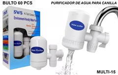 Filtro Purificador De Agua Ceramico Y Carbon Canilla Cocina Color Blanco-MULTI 15