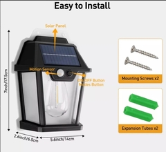 Farol De Pared Carga Solar-SOL 08 - Madison Distribuidores