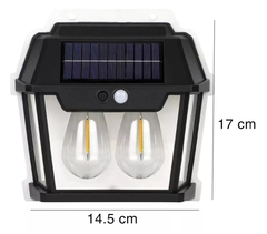 Imagen de Doble Farol De Pared Carga Solar- SOL 09