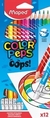 LAPICES DE COLORES MAPED BORRABLES X12 LARGOS