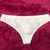 TANGA VICTORIA SECRET BLANCA CON LETRAS ROSAS