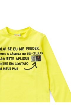 BLUSA SOLAR AMARELO NEON COM PROTEÇÃO UV 50 + INTELIGENTE - comprar online