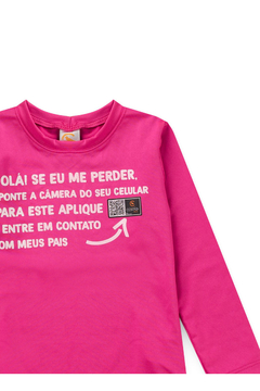 BLUSA SOLAR AMARELO NEON COM PROTEÇÃO UV 50 + INTELIGENTE - Arropa & Brinca