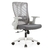 Cadeira de Escritório Diretor Ergonômica BlumeOffice BLM768 Branca/Cinza