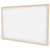 Quadro Branco Uv Moldura Em Madeira Neo 70x50 cm - Stalo