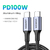 Cable USB tipo C hasta 100W, cargador de carga rápida - WorkBliss Boutique