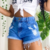 Short Jeans Feminino Cintura Alta Modelo Detonado - ShopExpress