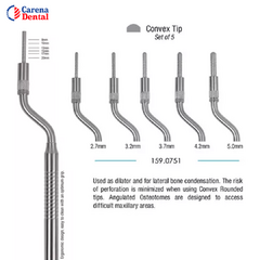 OSTEOTOMO ANGULADO KIT X 5 MEDISPOREX INSTRUMENTAL CIRUGIA - comprar online