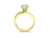 Anel de Noivado Charlene 1 CT em Ouro 18K