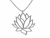 Pingente em Ouro 18K Flor de Lotus Vazado - comprar online