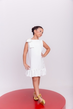 Vestido laço peróla (Branco) - comprar online