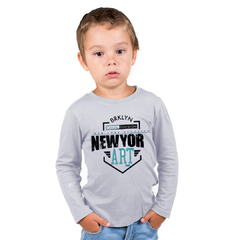 Remera Manga Larga Nenes Niños Algodon Premium Talle 4 Al 14 - comprar online