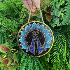 ENFEITE DE PAREDE NOSSA SENHORA APARECIDA - MANDALA AZUL