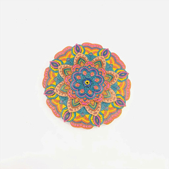 INCENSÁRIO FLOR DE MANDALA LÓTUS ROXO/ROSA/AMARELO/AZUL