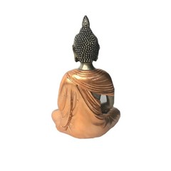 ESTÁTUA DE RESINA BUDA POSIÇÃO DHYANA MUDRA- 12CM - ENCANTO DOS MANACÁS ARTIGOS ESOTÉRICOS