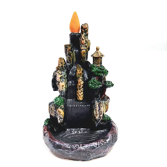 INCENSÁRIO CASCATA RESINA TEMPLO 14CM - comprar online