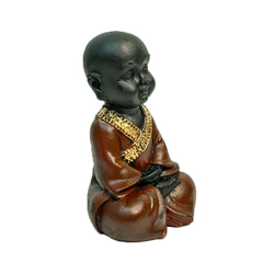 ESTÁTUA MONGE PQ MEDITANDO – VINHO - comprar online