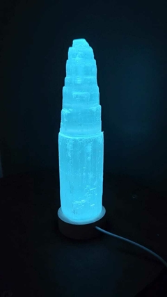 TORRE SELENITA 20 CM - LUMINÁRIA