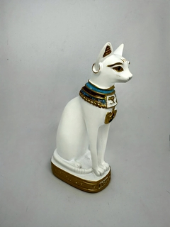 ESTÁTUA BASTET BRANCA- 13 CM - comprar online