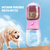 Imagem do 2 em 1 300ml Portátil Food Grade Material Dog Cat Travel Pet Water Cup Garrafa com Food Dispenser