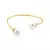 Kit Perola Shell Brinco, Bracelete, Choker e Pingente Folhado a Ouro - loja online