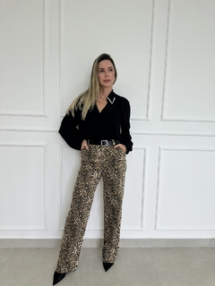 CALÇA ANIMAL PRINT SARJA