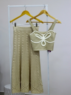 SAIA AMANDA EM RELEVO OFF WHITE - Use Amoli Brand