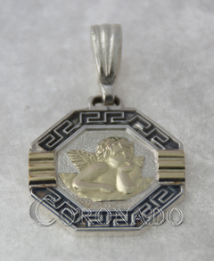 Medallas Octogonal con media guarda griega con duble