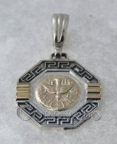 Medallas Octogonal con media guarda griega con duble - tienda online
